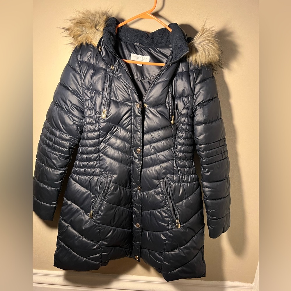 Navy blue winter jacket